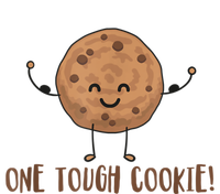 One Tough Cookie Cute Chocolate Chip Cookie With Muscles V-Neck T-Shirt