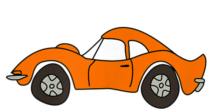 Orange Opel GT Cartoon T-Shirt