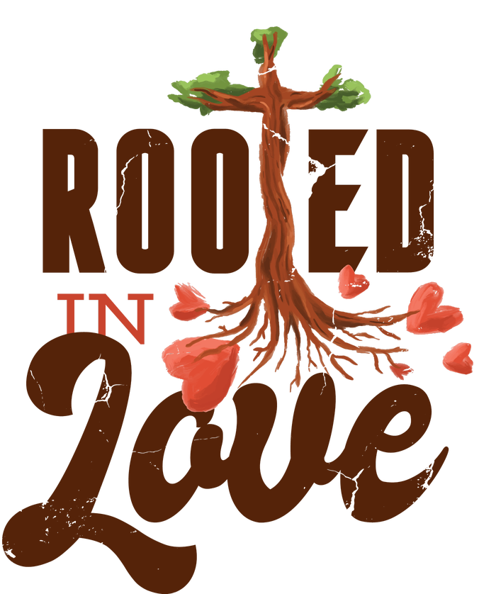 Rooted In Love Jesus Cross Baby Bodysuit