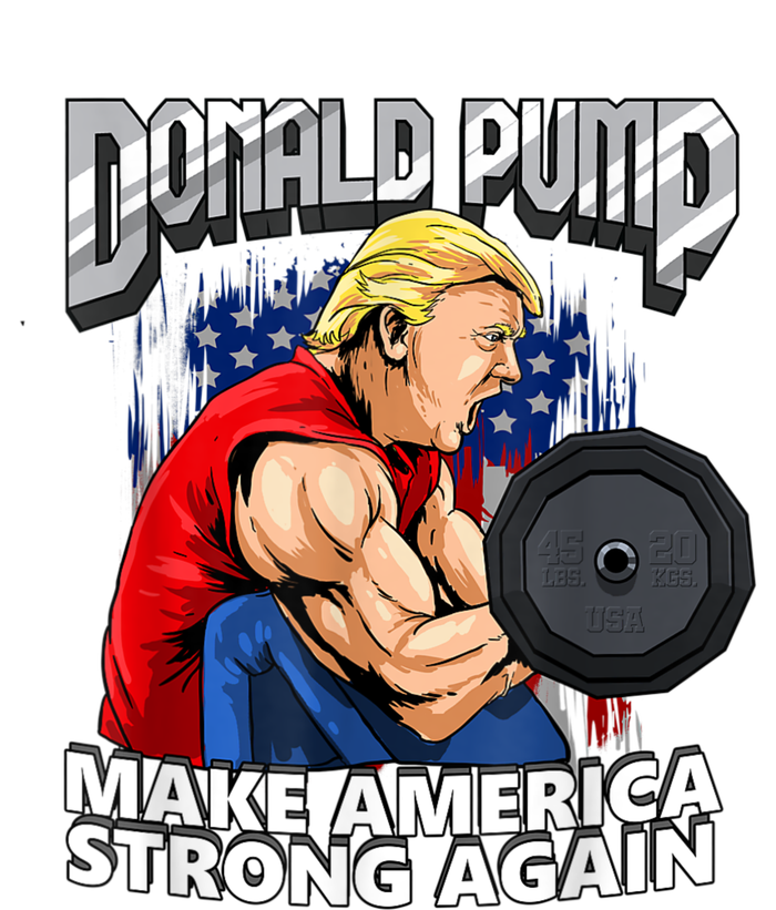 Donald Pump Make America Strong Again Weight Lifting Gym City Backpack