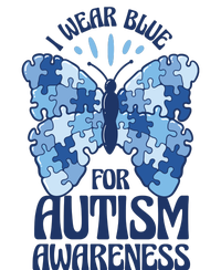 I Wear Blue For Autism Awareness Butterfly T-Shirt