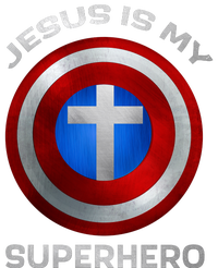 Jesus Is My Superhero Faith Shield T-Shirt