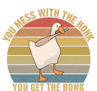 You Mess With The Honk You Get The Bonk Funny Retro Vintage Goose T-Shirt