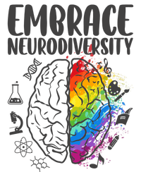 Embrace Neurodiversity Autism Awareness Colorful Brain PosiCharge Competitor Tank