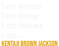 I Am Woman Ketanji Brown Jackson Quote Women's Long Sleeve Flannel Pajama Set 