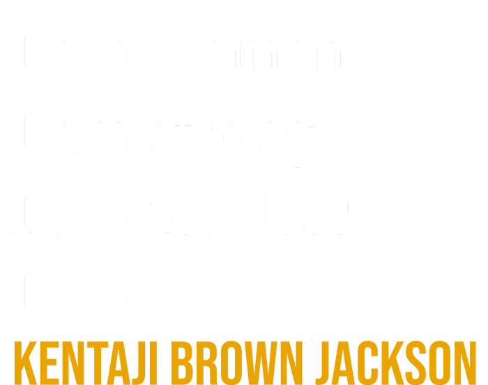 I Am Woman Ketanji Brown Jackson Quote Women's Long Sleeve Flannel Pajama Set 