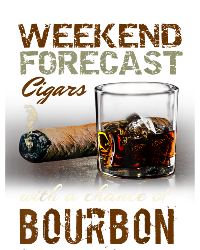 Weekend Forecast Cigars With Chance Bourbon Men T-Shirt