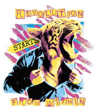 Revolution Starts From Within Lion Quote Full Zip Hoodie