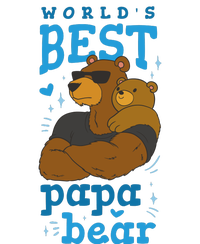 World's Best Papa Bear Bella+Canvas Jersey Crop Tee