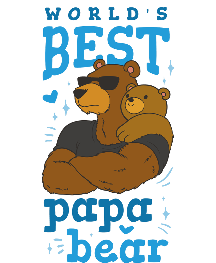 World's Best Papa Bear Bella+Canvas Jersey Crop Tee