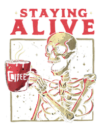 Staying Alive Skeleton Drink Coffee Funny Skeleton Skull Mousepad