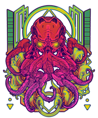 Cool Cybernetic Robot Octopus Squid Premium Pullover Hoodie