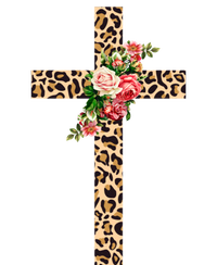 Leopard Flower Cross T-Shirt