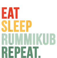 Eat Sleep Rummikub Repeat Multicolored Font T-Shirt