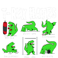 TRex Gym Hating Dinosaur T-Shirt