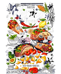 Mexican Tacos Taco Tradition Foodie Food Lover T-Shirt