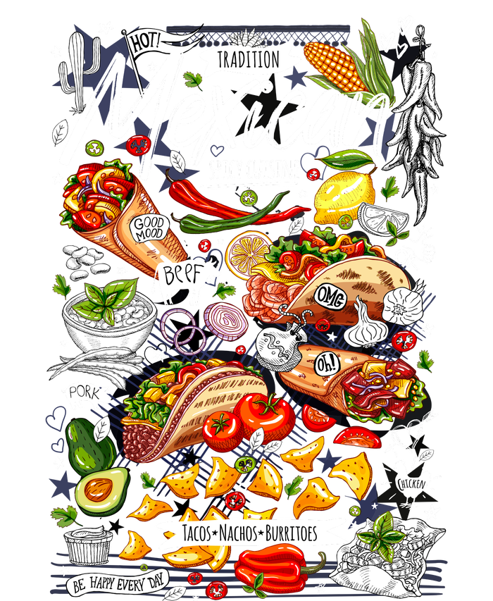 Mexican Tacos Taco Tradition Foodie Food Lover T-Shirt