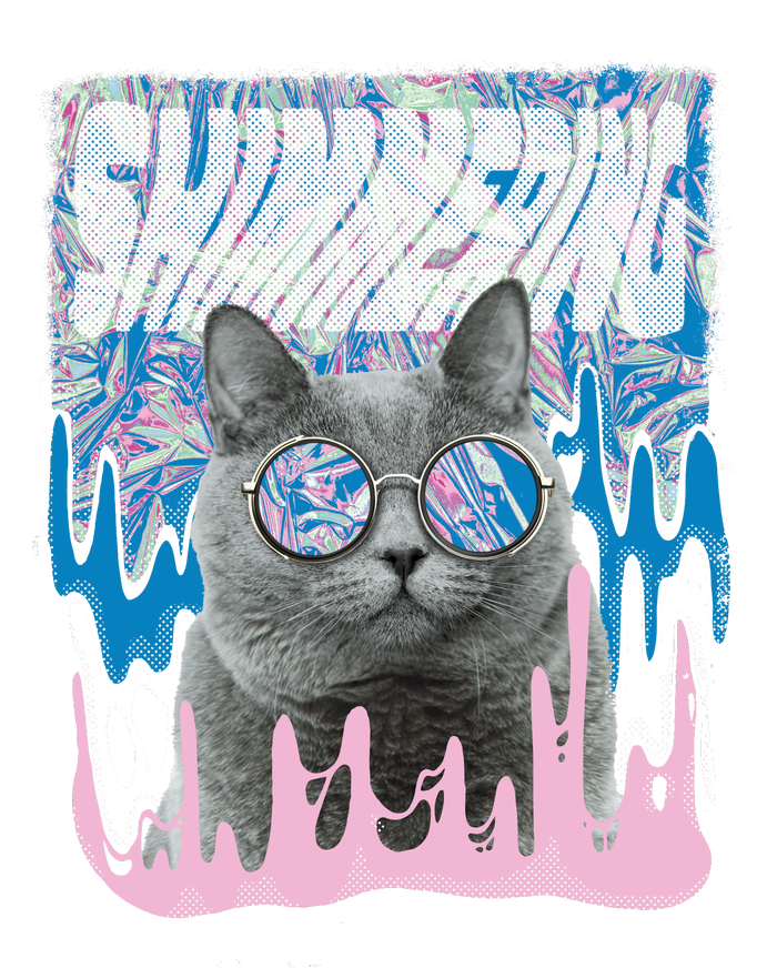 Dazed Cat With Glasses T-Shirt