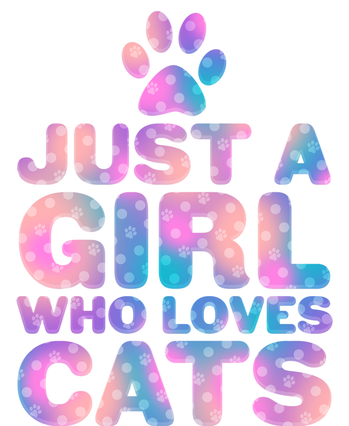 Funny Cute Just A Girl Who Loves Cats T-Shirt