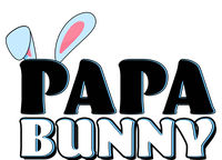 Cute Easter Papa Bunny Matching Family Shirts Women's Crop Top Tee