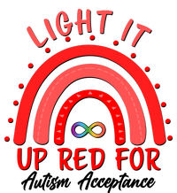 Light It Up Red For Autism Acceptance Red Rainbow T-Shirt