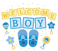 Welcome Baby Boy Gift Hoodie