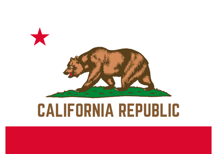 Bear Flag. California Republic State Flag Of California Garment-Dyed Heavyweight T-Shirt