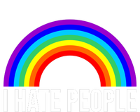 I Hate People Rainbow Funny Humor Anti Social Tall Sweatshirt