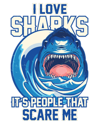 Funny I Love Sharks It's People That Scare Me Kids Hoodie