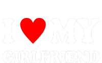 I Love My Girlfriend Heart Boyfriend Couples Performance Long Sleeve Polo