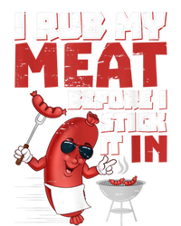 I Rub My Meat Before I Stick It In Design Summer BBQ Theme Softstyle Adult Sport Polo