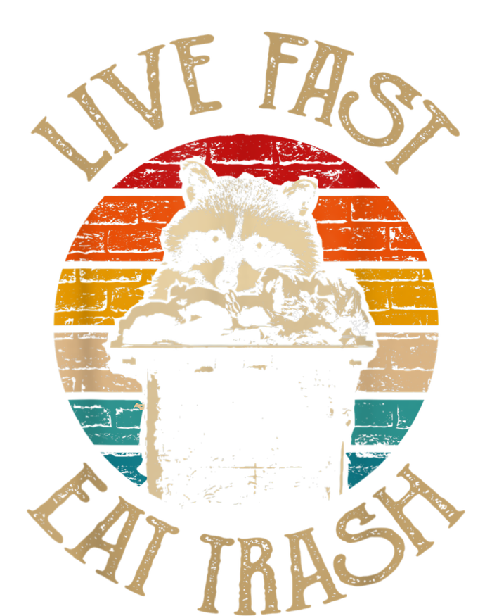 Live Fast Eat Trash Can Raccoon Camping Or Hiking Tie-Dye T-Shirt