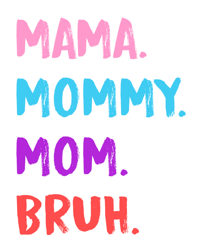 Mama Mommy Mom Bruh Colorful Paintbrush Meme Short Acrylic Beanie