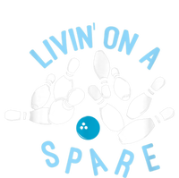 Livin On A Spare Funny Bowler & Bowling Premium T-Shirt