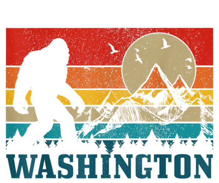 Washington Bigfoot Vintage Mountains Hiking Hunter Tall T-Shirt