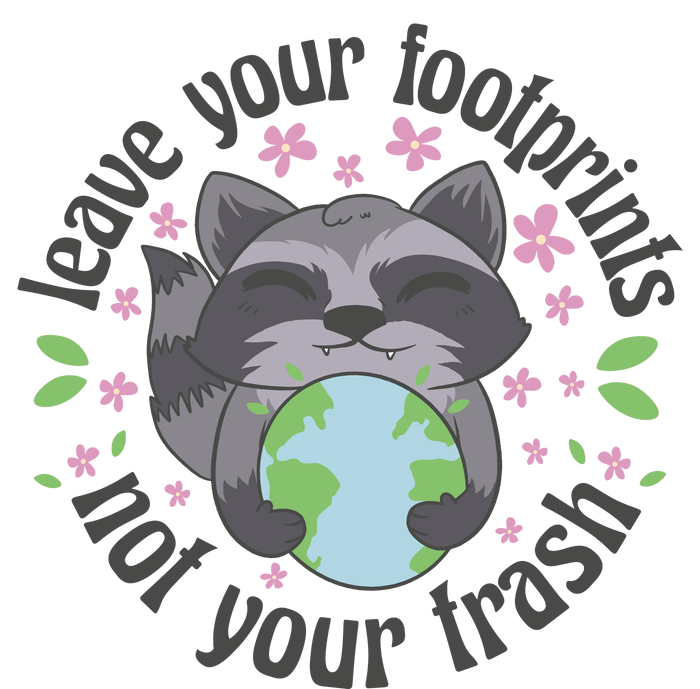 Leave Your Footprints Not Your Trash Earth Day Tall T-Shirt