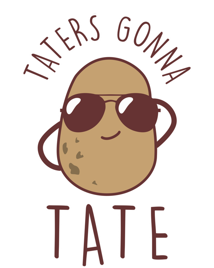 Taters Gonna Tate Funny Potato Tater Tot Foodie Gift Tie Dye Hoodie