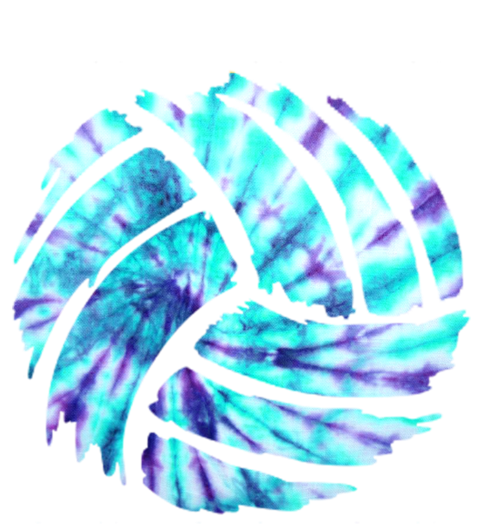 Volleyball Tie Dye Look Blue Purple Perfect Boys Or Girls Gift Women's Racerback Tank