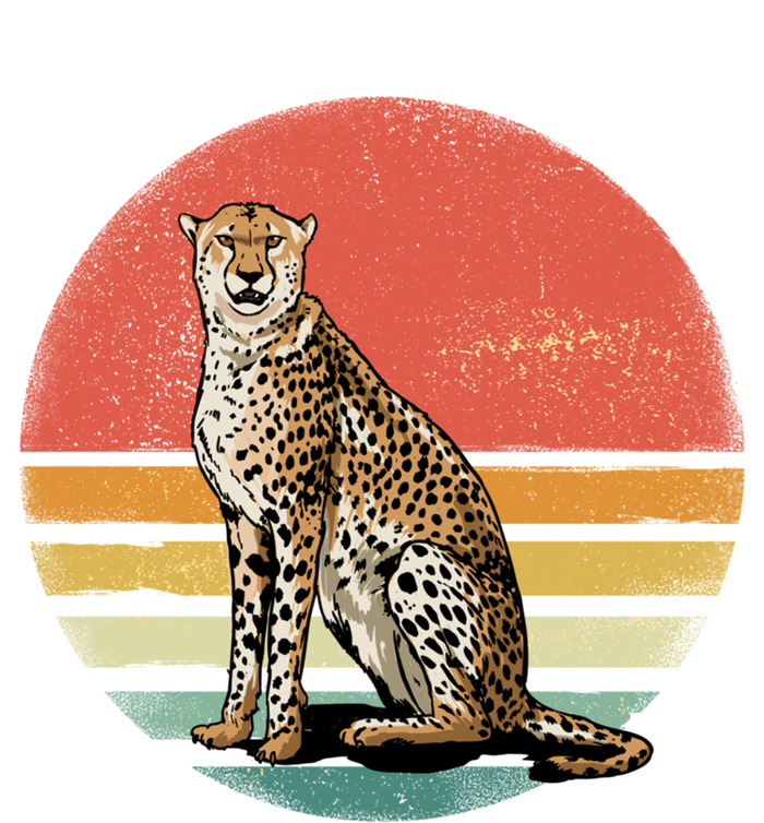 Retro 70s Vintage Cheetah Sunset Cheetah Animal Lover Great Gift T-Shirt