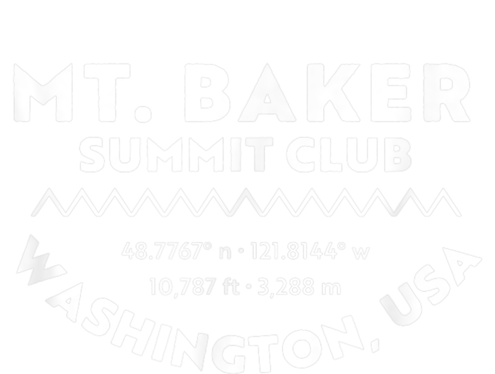 Summit Club Lat Long Elevation Mt. Baker T-Shirt