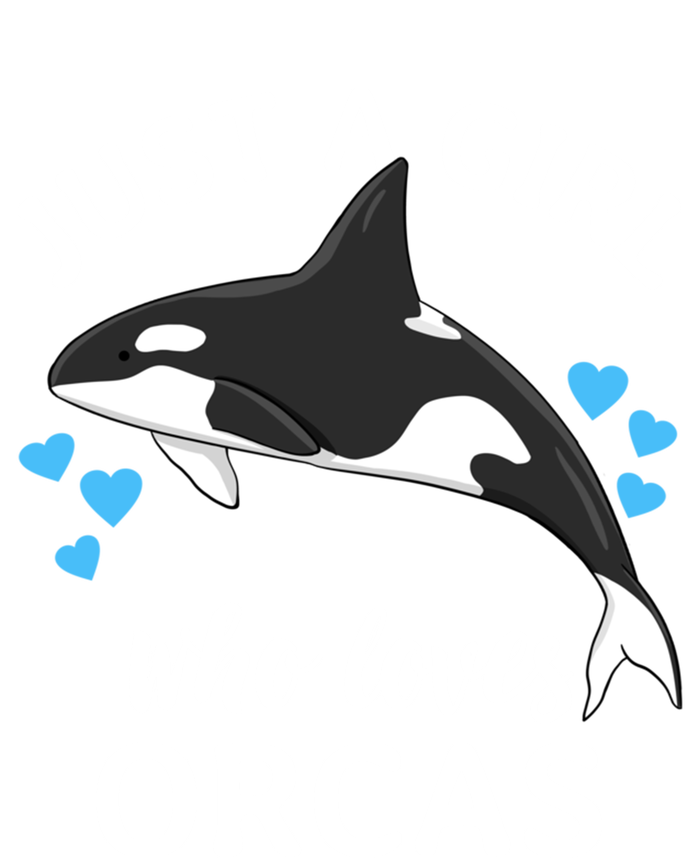 Just A Girl Who Loves Orcas Killer Whales Sea Ocean Cute Gift Valucap Bio-Washed Visor