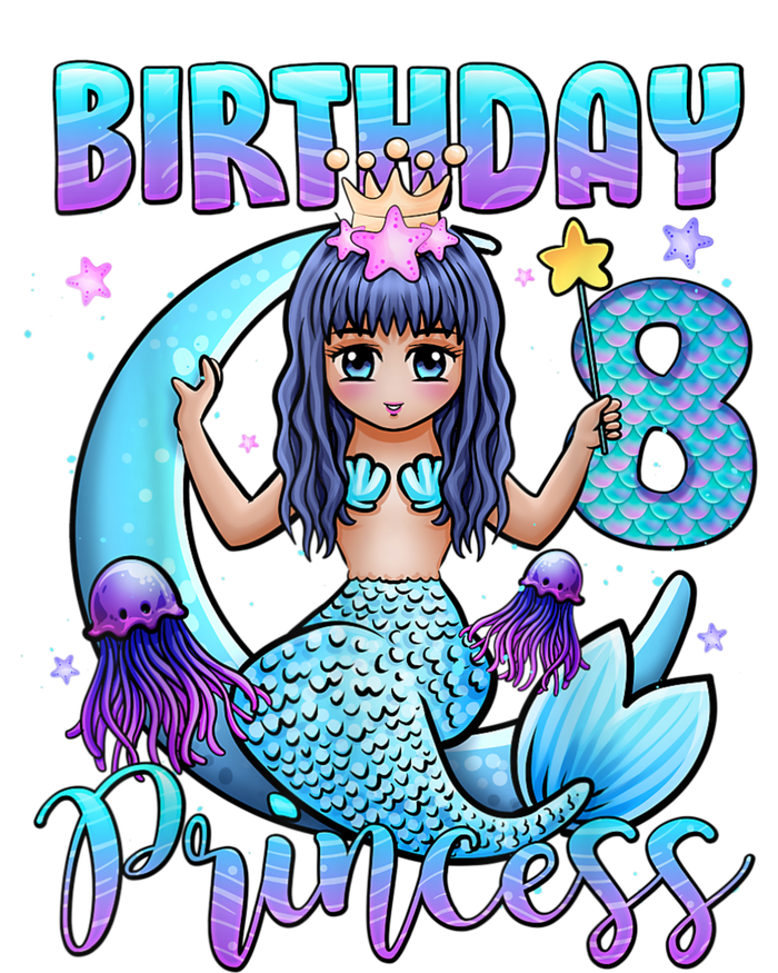 Mermaid Birthday Girl 8 Years Old Mermaid 8th Birthday Girls Coaster