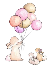 Cute Bunny Rabbit Balloon T-Shirt