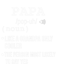 Papa Gift From Grandkids Father's Day Shirt Papa Definition Striped Beanie with Solid Band