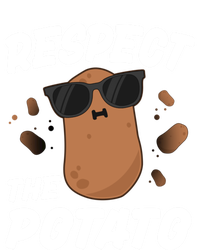 Respect The Potato Gift For Kids Boys Men Funny Vegetable Gift T-Shirt