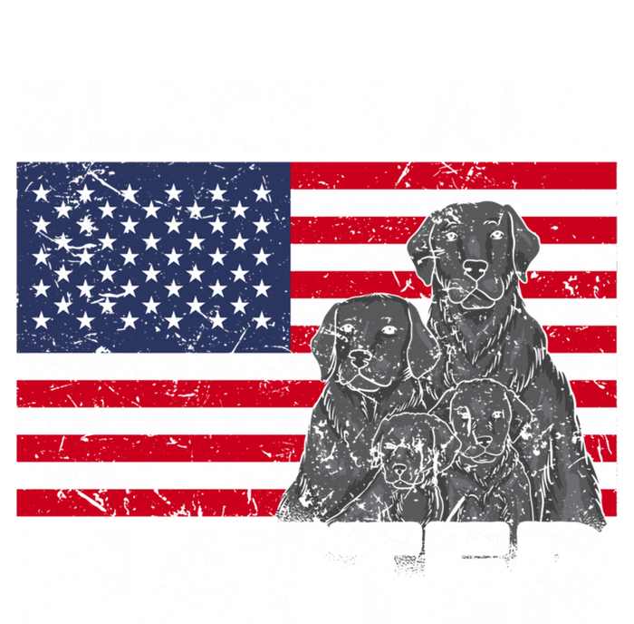 Black Labs Matter Parody Labrador Dog 4th Of July T-Shirt