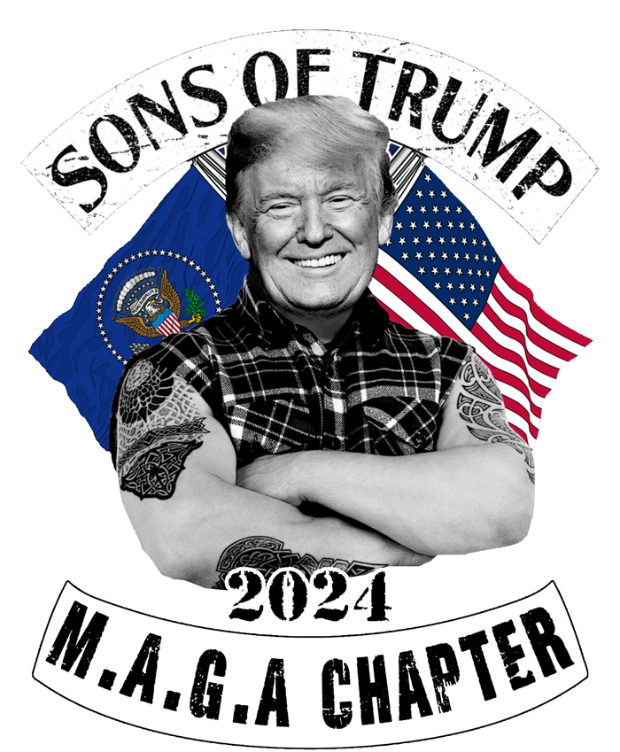 Sons Of Trump 2024 Biker Funny Tie-Dye T-Shirt