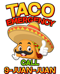 Funny Cinco De Mayo Taco Emergency Call 9 Juan Juan T-Shirt