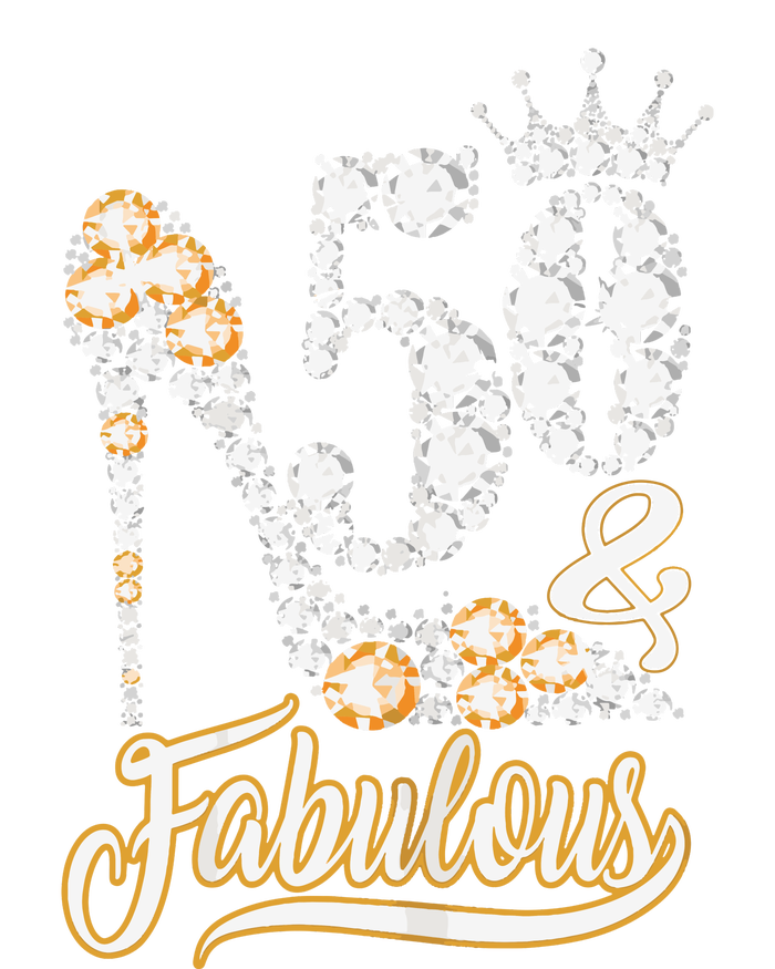 50 And Fabulous 50th Birthday Diamond Gift For Women T-Shirt