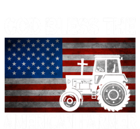 God Bless The American Farmer Usa Flag Tractor Patriotic Gift Short Acrylic Beanie